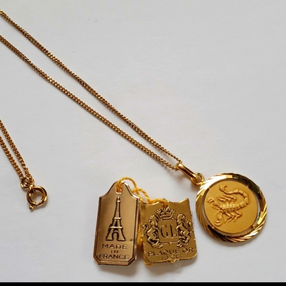 Scorpio Zodiac Pendant Necklace